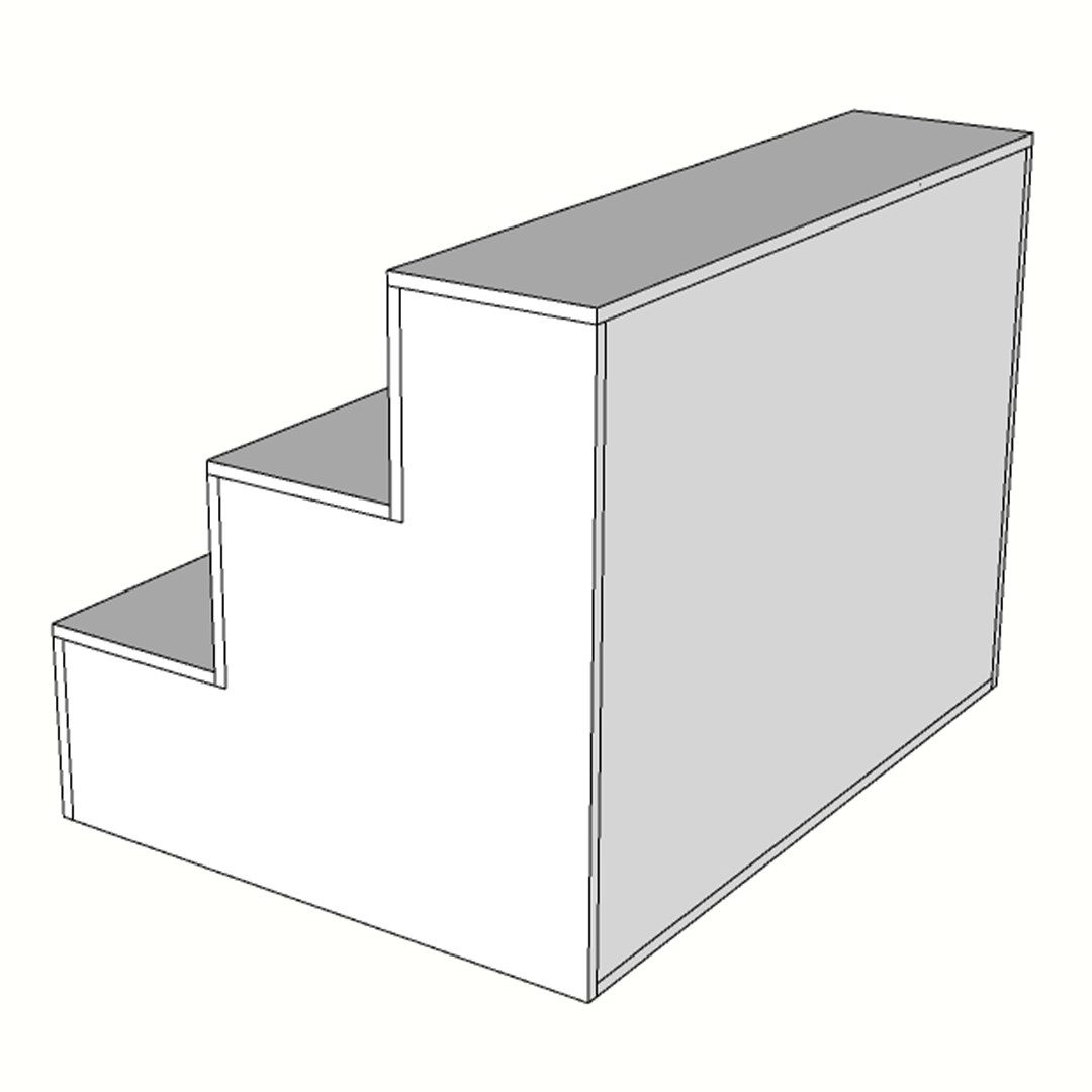 Mueble escaparate Referencia: 733-3 (120 cm ancho x 90 cm profundidad x 90 cm altura).