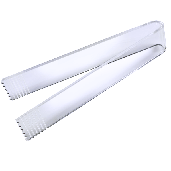 Pinza de metacrilato transparente para tiendas de golosinas, comercios o establecimientos de alimentación