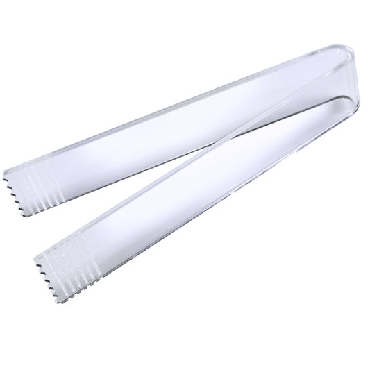 Pinza de metacrilato transparente para tiendas de golosinas, comercios o establecimientos de alimentación