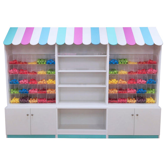 Mueble con carameleras- 255x40x180cm