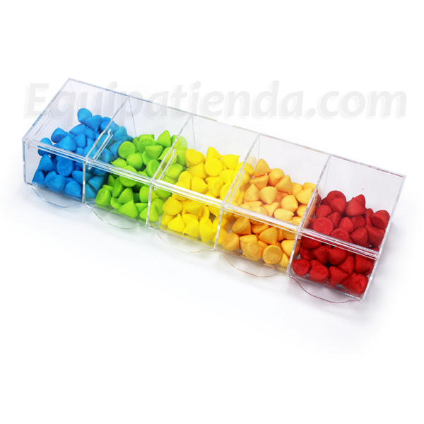 Líneas de carameleras de metacrilato fabricadas a medida, ideales para tiendas de golosinas. Se pueden alinear sobre estanterías, mostradores o estructuras personalizadas, e incluso apilar, creando exposiciones prácticas, ordenadas y atractivas.