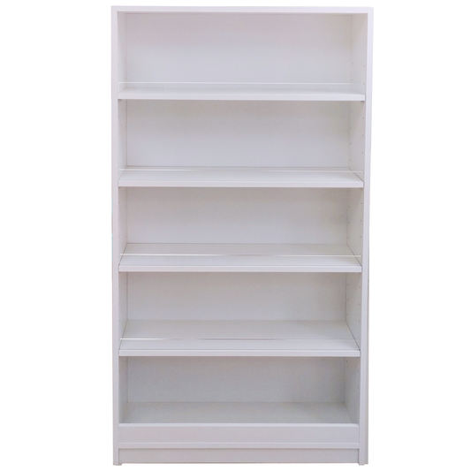 Estanterías de melamina con contención de metacrilato, fabricadas a medida para tiendas y comercios. Solución funcional y segura para organizar productos evitando caídas, con diseño limpio y adaptable a cualquier espacio.