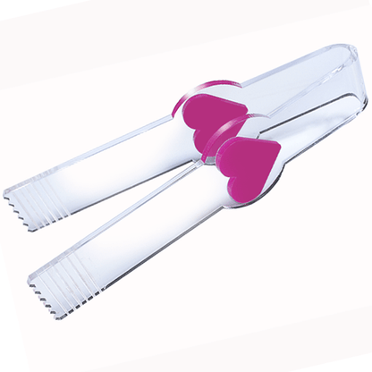 Pinza de metacrilato de 15x2,5cm, para golosinas a granel. Fabricada a medida.