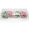 Carameleras modulares de metacrilato transparente con tapas abatibles y diseño apilable