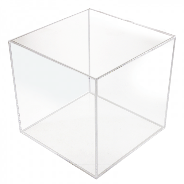 Caja de metacrilato transparente para gafas y joyas 33x20 cm.
